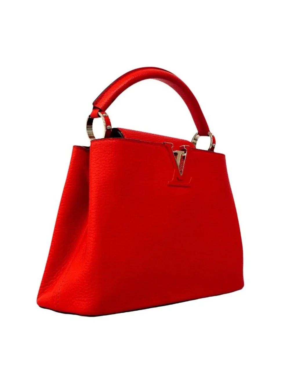 Louis Vuitton Handbag Taurillon Capucines BB Red 2-Way